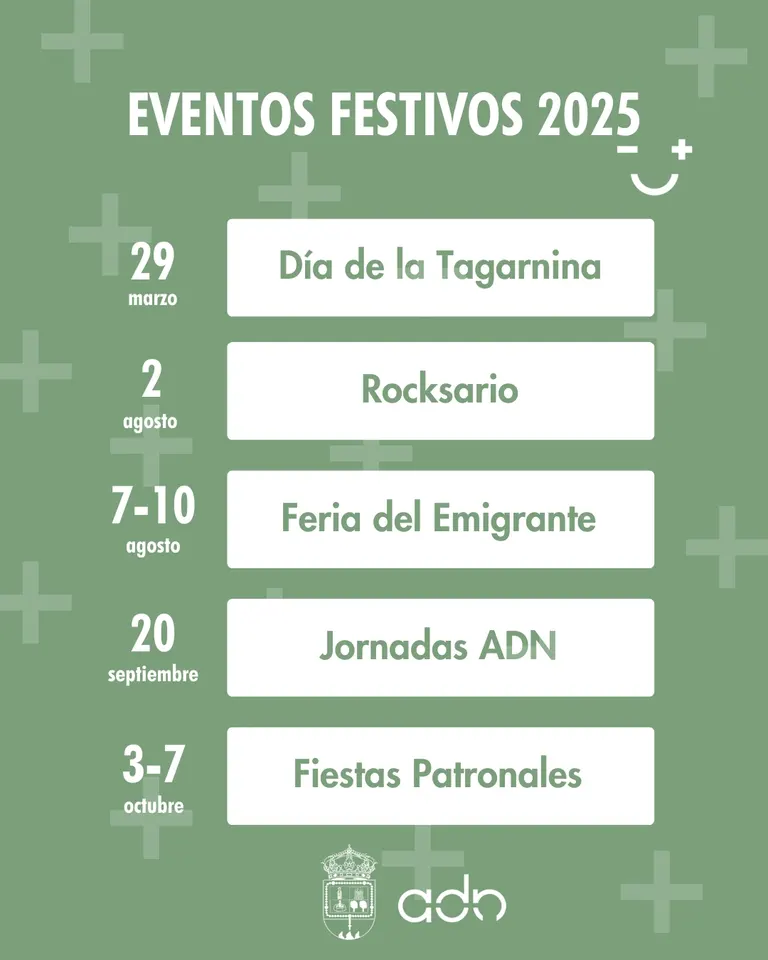 Calendario de Eventos Festivos 2025 en Villanueva del Rosario