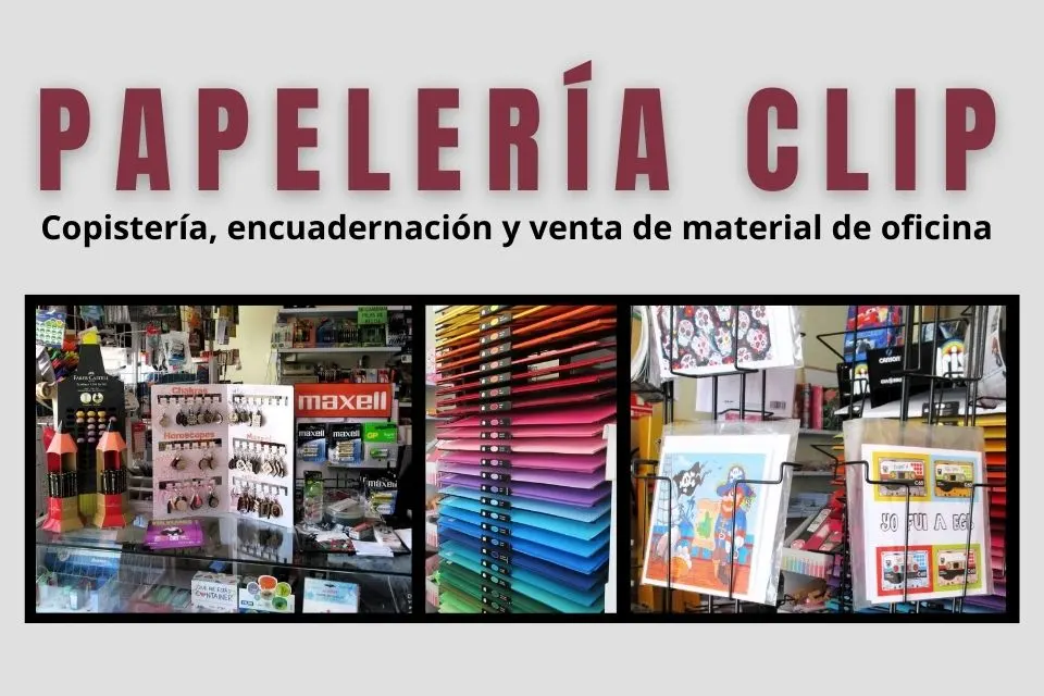 Logo horizontal de Papelería Clip en Villanueva del Rosario