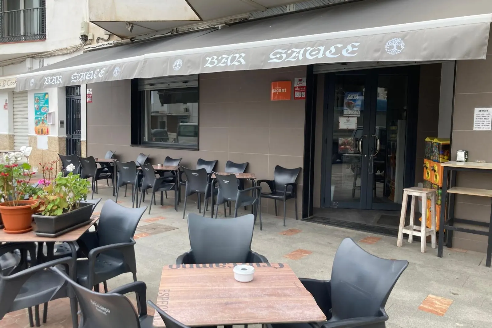 Fachada el Bar Saucve en Villanueva del Rosario